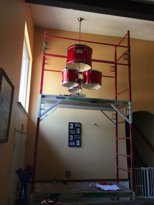 He Took Apart A Drum Set And Turned It Into Something Awesome (9 pics)