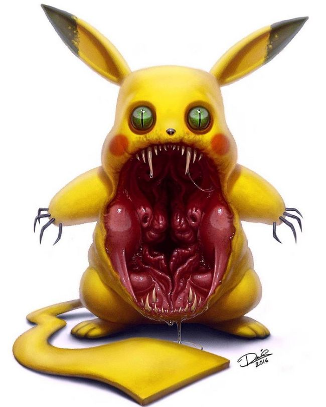 11 Classic Childhood Cartoon Characters Turned Into Monsters (11 pics)