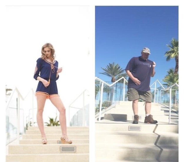 Dad Trolls His Daughter By Copying Her Modeling Photos (10 pics)