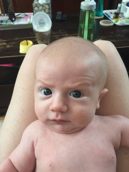 This Little Baby Makes Hilarious Adult Facial Expressions (31 pics)