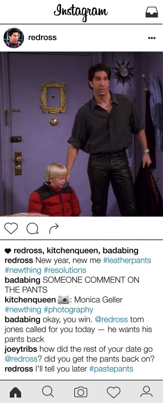 If Ross Geller From Friends Had An Instagram Account (11 pics)