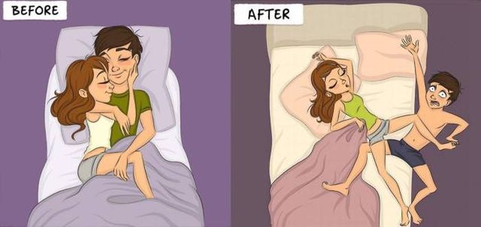 Drawings That Perfectly Sum Up Life Before And After Marriage (9 pics)