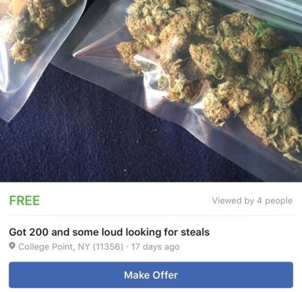 Guns, Drugs And More Illegal Items Being Listed On The Facebook Marketplace (4 pics)