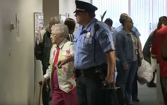 Woman Checks Getting Arrested Off Her Bucket List At 102 Years Old (8 pics)