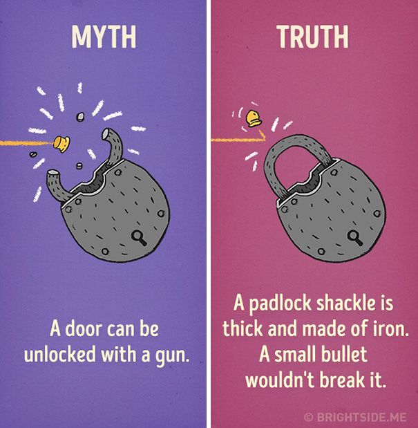 Hollywood's Most Common Movie Myths Debunked (12 pics)