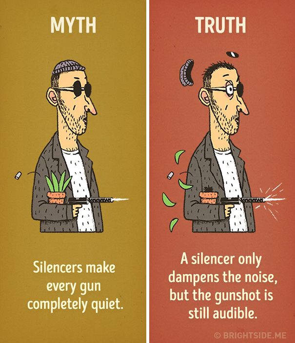 Hollywood's Most Common Movie Myths Debunked (12 pics)