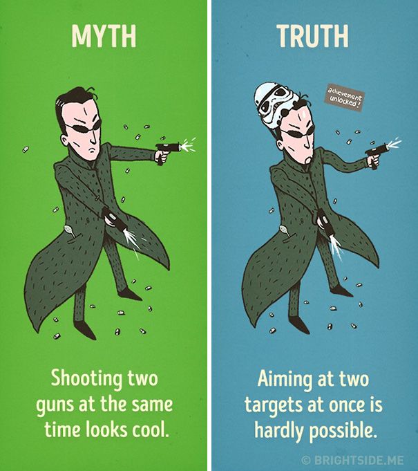 Hollywood's Most Common Movie Myths Debunked (12 pics)