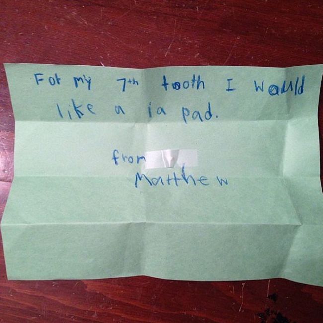 The 21 Best Notes Kids Have Ever Written To The Tooth Fairy (21 pics)
