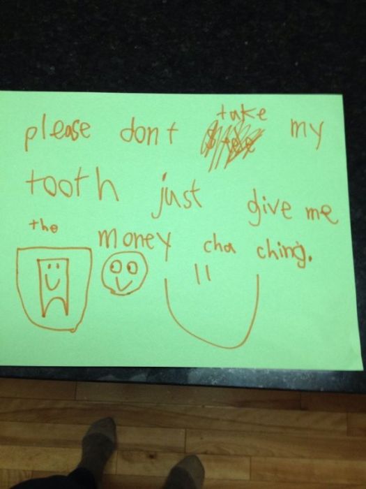 The 21 Best Notes Kids Have Ever Written To The Tooth Fairy (21 pics)