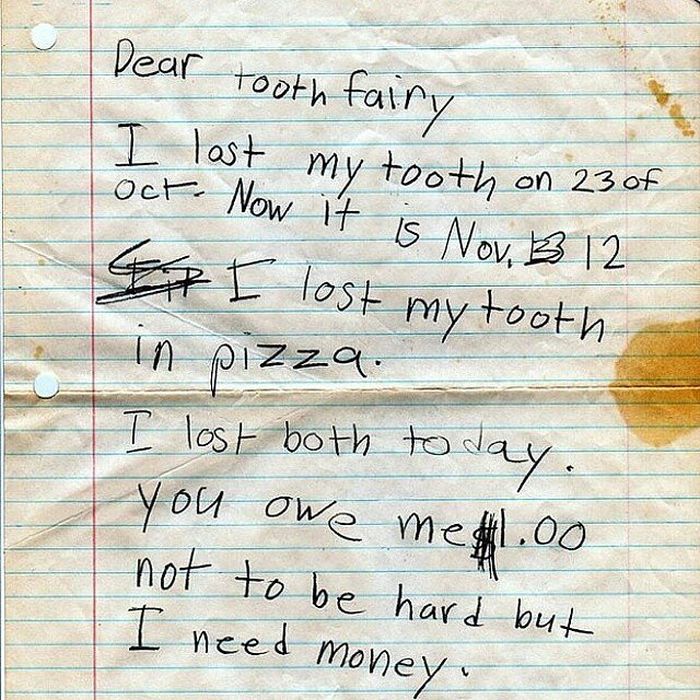 The 21 Best Notes Kids Have Ever Written To The Tooth Fairy (21 pics)