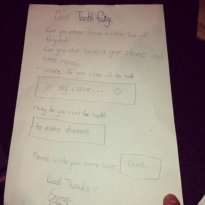 The 21 Best Notes Kids Have Ever Written To The Tooth Fairy (21 pics)
