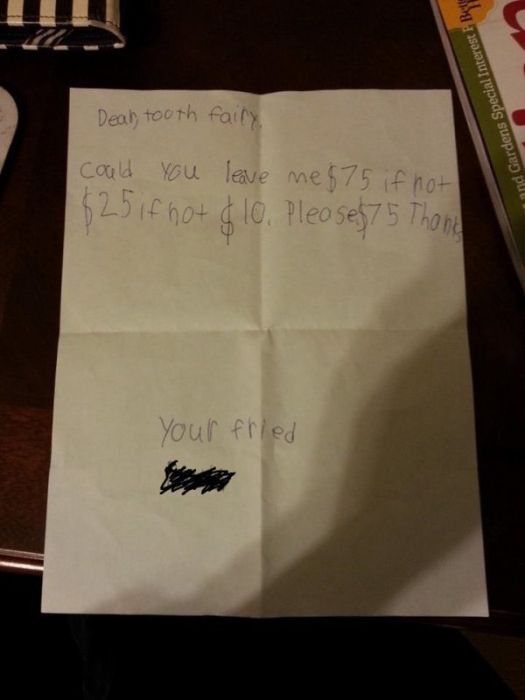 The 21 Best Notes Kids Have Ever Written To The Tooth Fairy (21 pics)