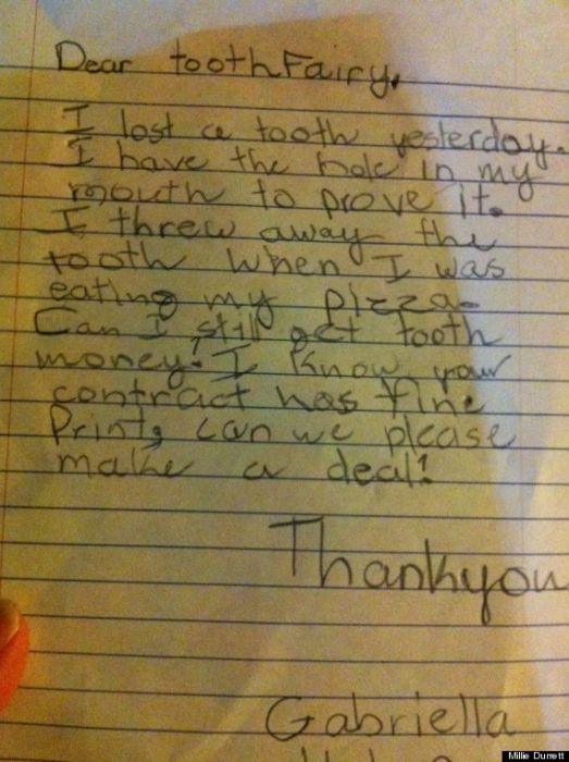 The 21 Best Notes Kids Have Ever Written To The Tooth Fairy (21 pics)
