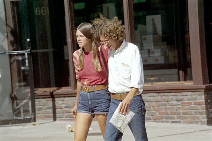 Vintage Shots Of Beautiful Girls In Blue Denim Shorts (22 pics)