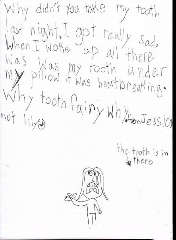 The Tooth Fairy Gets The Funniest Notes From Kids (21 pics)