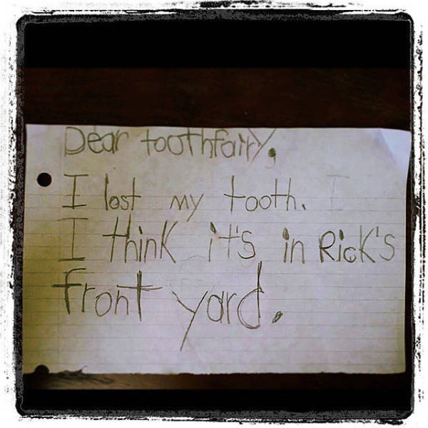 The Tooth Fairy Gets The Funniest Notes From Kids (21 pics)