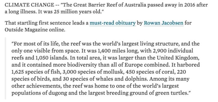 This Obituary To The Great Barrier Reef Is Just Plain Sad (2 pics)