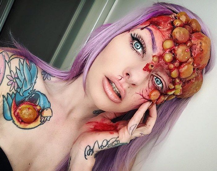 Sarah Mudle's Creepy Makeup Art Will Give You Nightmares (36 pics)