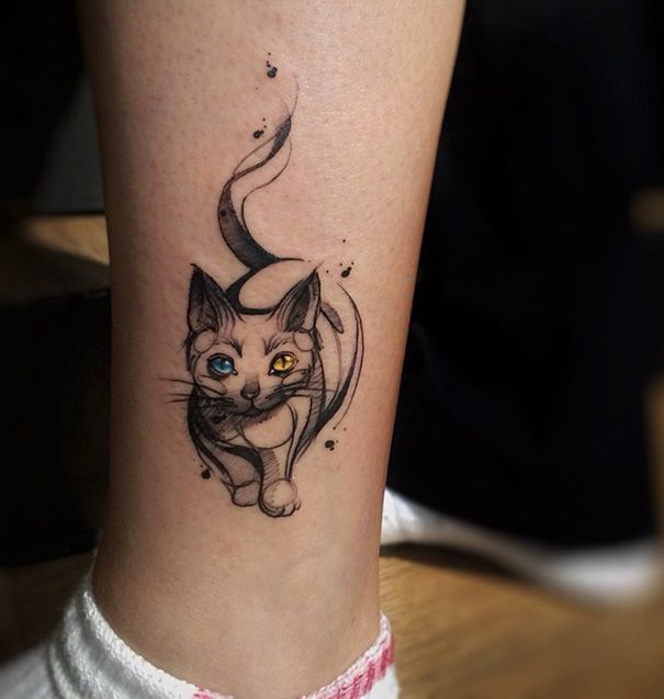 Awesome Tattoo Ideas For All The Cat Lovers Out There (35 pics)