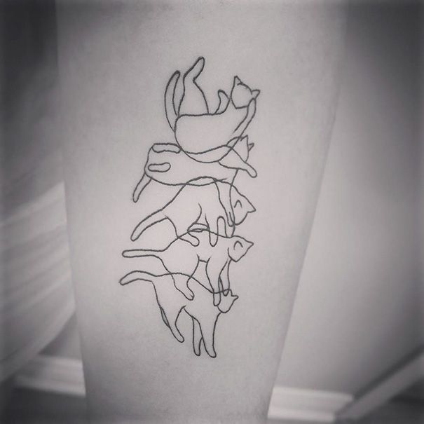 Awesome Tattoo Ideas For All The Cat Lovers Out There (35 pics)