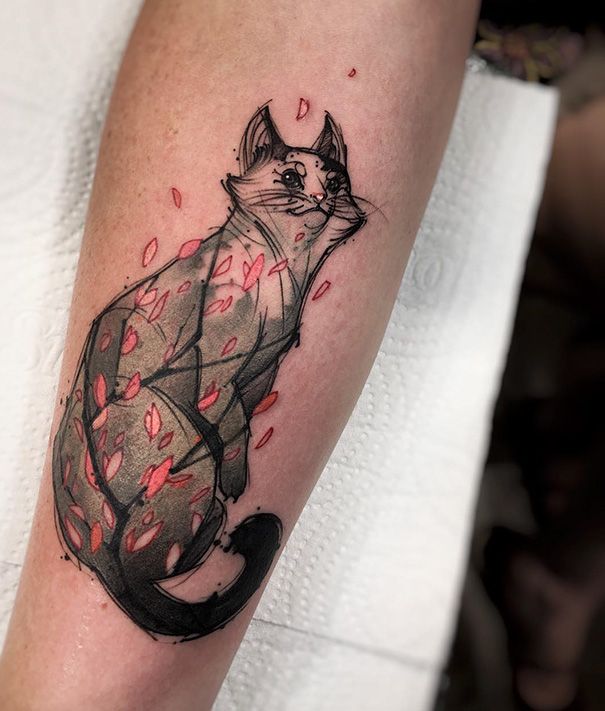 Awesome Tattoo Ideas For All The Cat Lovers Out There (35 pics)