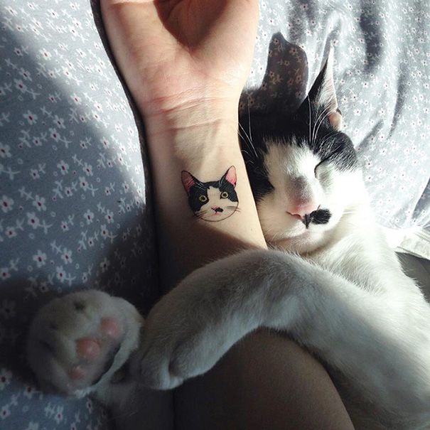 Awesome Tattoo Ideas For All The Cat Lovers Out There (35 pics)