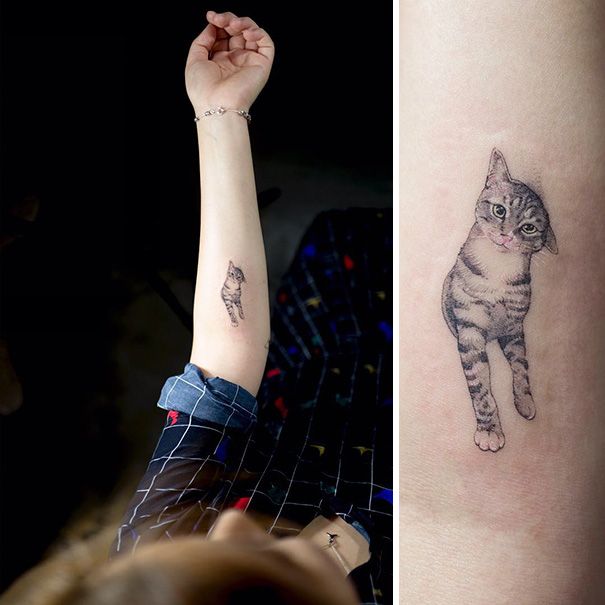 Awesome Tattoo Ideas For All The Cat Lovers Out There (35 pics)