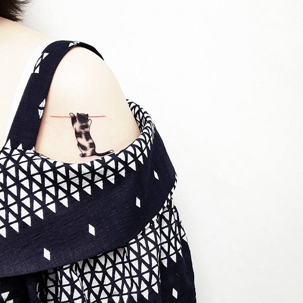Awesome Tattoo Ideas For All The Cat Lovers Out There (35 pics)