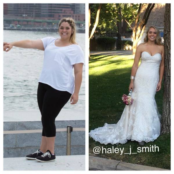 Overweight Bride Stuns Everyone With Her New Look On Her Wedding Day (15 pics)