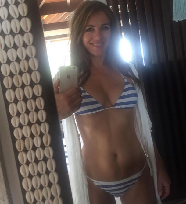 Elizabeth Hurley Shows Off Her Stunning Bikini Body at 51