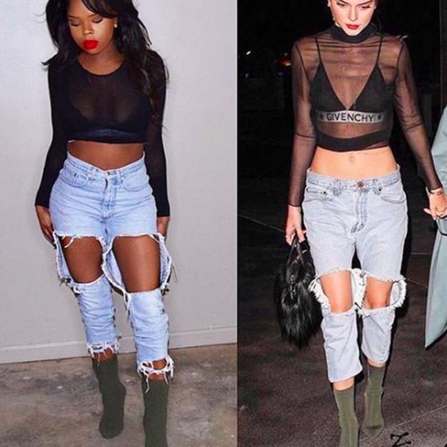 A Girl Made Kylie Jenner’s Expensive Yeezy Boots For Only Five Dollars (5 pics)