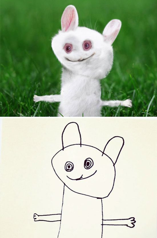 Dad Turns His 6-Year-Old Son’s Drawings Into An Adorable But Creepy Reality (27 pics)