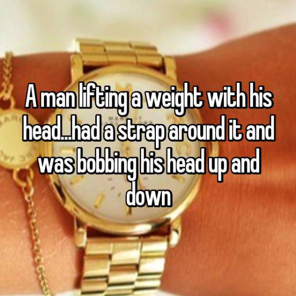 Strange Things People Saw While They Were At The Gym (21 pics)