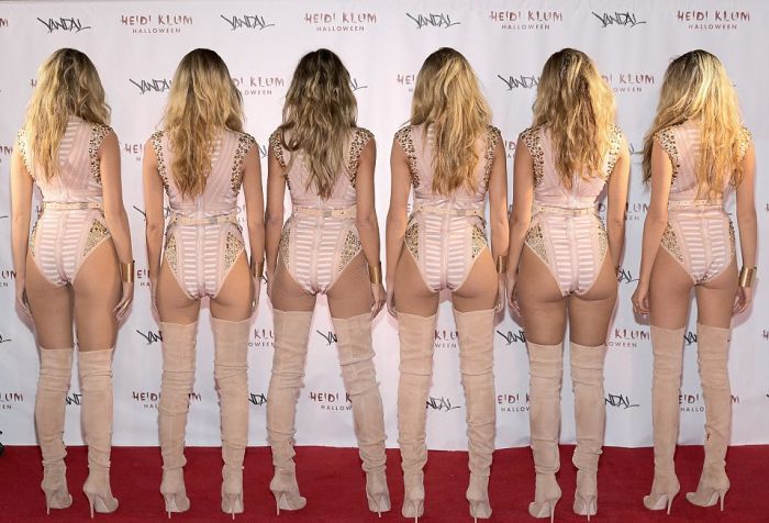Heidi Klum Cloned Herself For Halloween (7 pics)