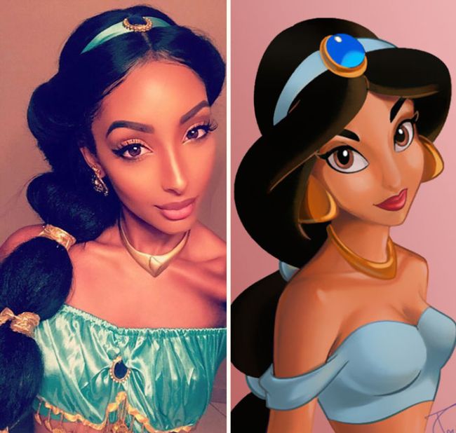 This Woman Looks Just Like Disney's Princess Jasmine In Real Life (6 pics)