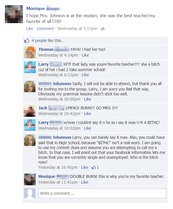 People Who Got Burned By Brutal Facebook Comebacks (30 pics)
