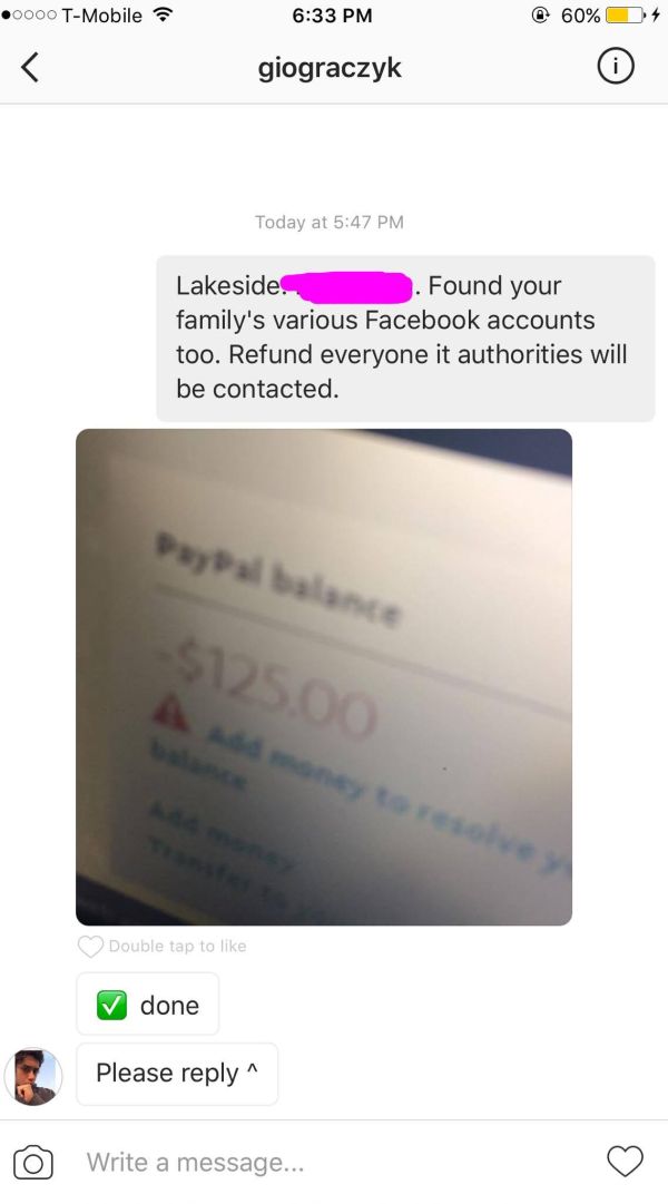 Instagram Scammer Learns A Hard Lesson After Getting Busted (9 pics)