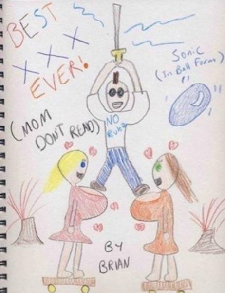 Little Kid Writes A Hilarious Story Titled Best XXX Ever (8 pics)