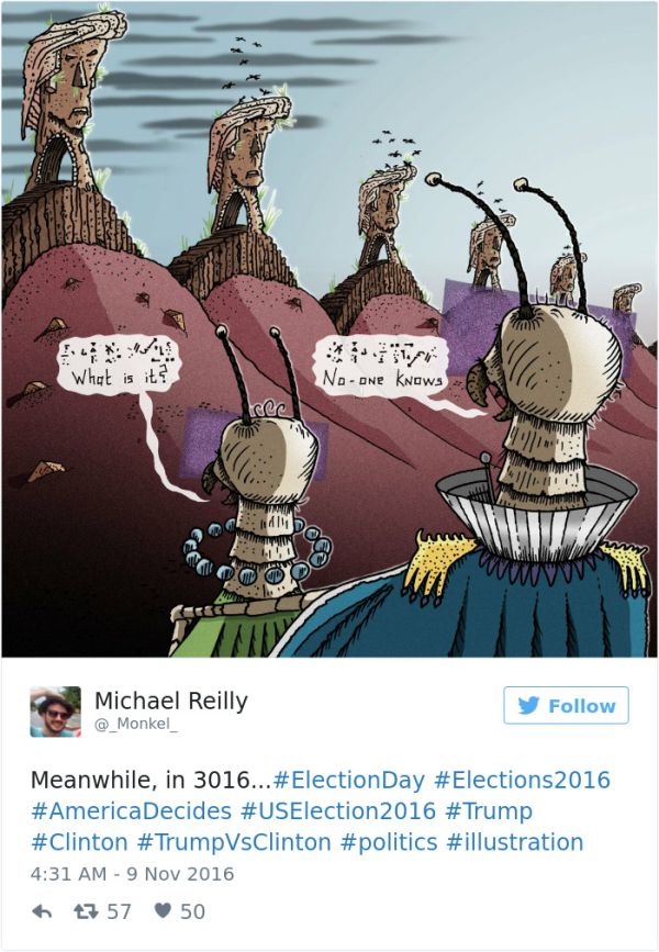 Cartoonists Around The World React To Donald Trump Becoming President (41 pics)