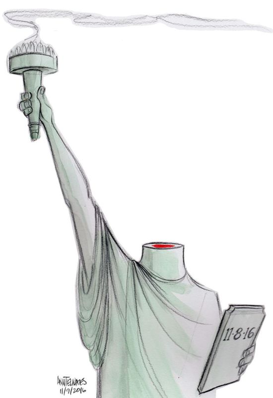 Cartoonists Around The World React To Donald Trump Becoming President (41 pics)