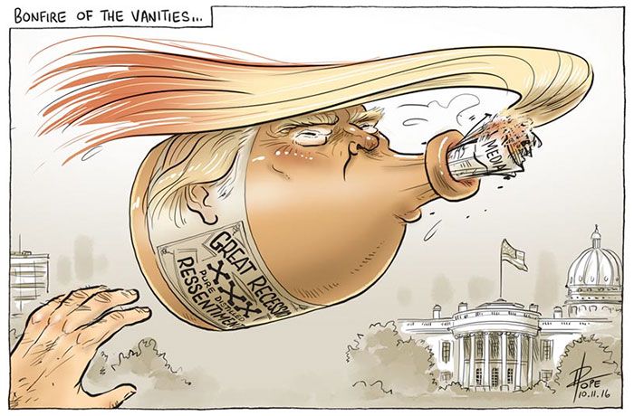 Cartoonists Around The World React To Donald Trump Becoming President (41 pics)