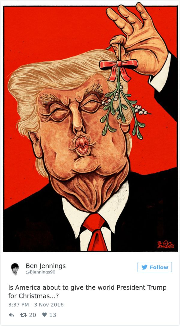 Cartoonists Around The World React To Donald Trump Becoming President (41 pics)