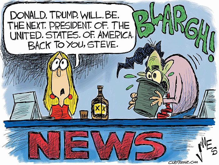 Cartoonists Around The World React To Donald Trump Becoming President (41 pics)