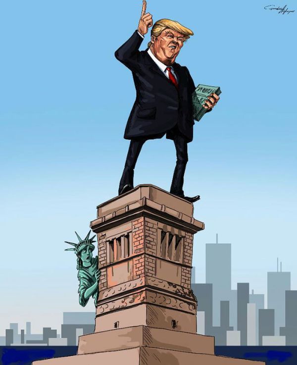 Cartoonists Around The World React To Donald Trump Becoming President (41 pics)
