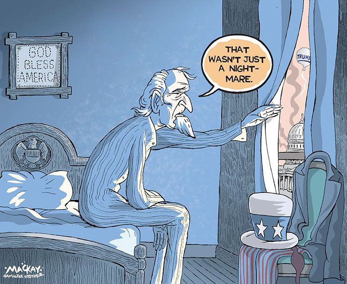 Cartoonists Around The World React To Donald Trump Becoming President (41 pics)