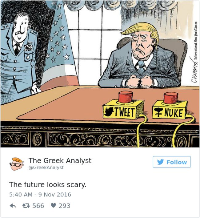 Cartoonists Around The World React To Donald Trump Becoming President (41 pics)