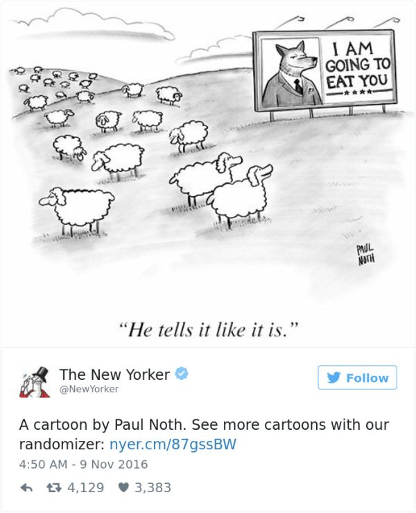 Cartoonists Around The World React To Donald Trump Becoming President (41 pics)