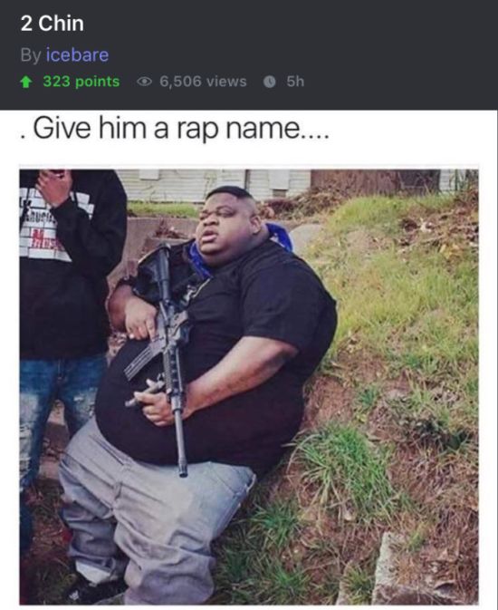 This Guy Asked For A Rap Name And It Went Terribly Wrong (4 pics)