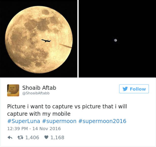 The Best Internet Reactions To The Supermoon (43 pics)