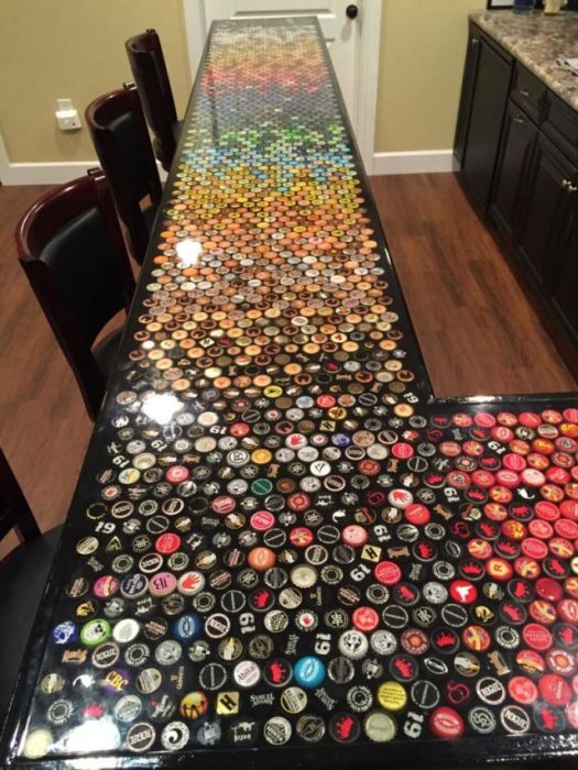 Guy Turns His Bottle Cap Collection Into Something Amazing (15 pics)